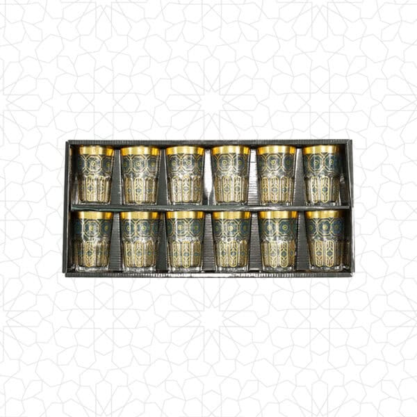 Elegant Moroccan Tea Glasses Set for Authentic Tea Experience