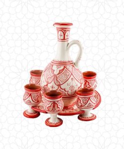 طقم سيراميك لبان سيراميك أحمر
