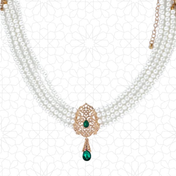 Moroccan Necklace With Earring & Bracelet - Image 3