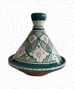 Green Ceramic Serving Tagine - 23cm Traditional Cookware