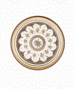 Handmade Qasria Hand Painted Art Atlas Pattern 35 cm
