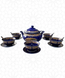 Soup Set Gold & Blue