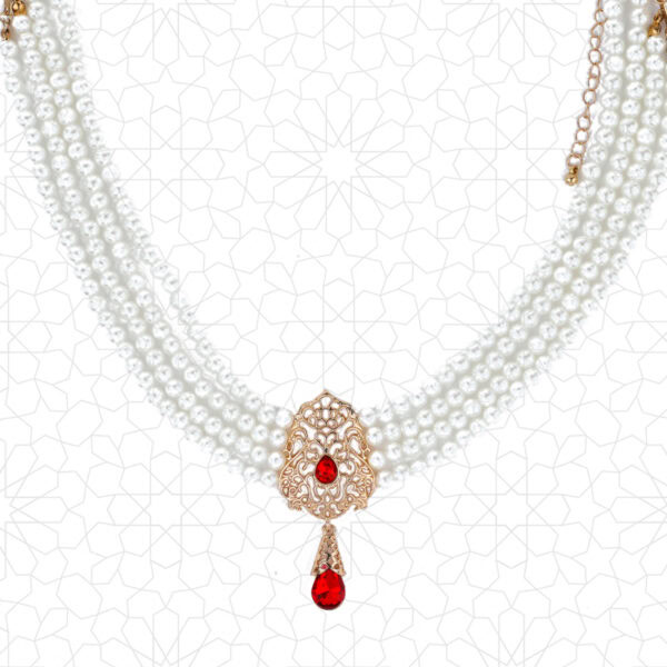 Moroccan Necklace With Earring & Bracelet - Image 3