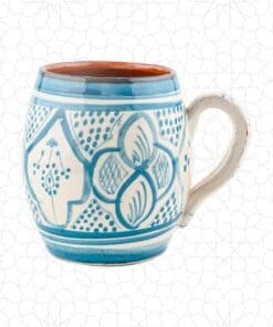 Turquoise Safi Ceramic Mug - Perfect for Everyday Use