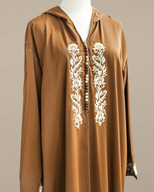 Moroccan Jlaba Brown - Image 3