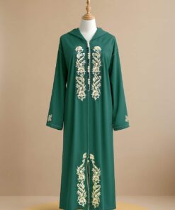 Moroccan Jlaba Green