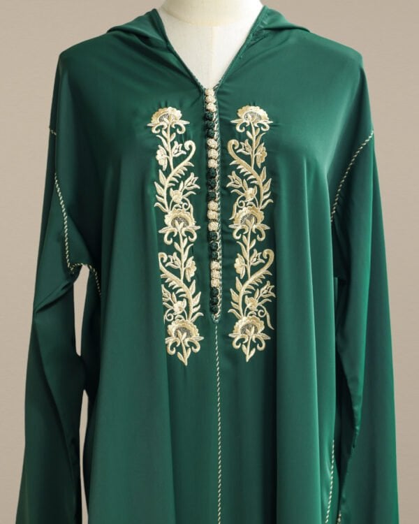 Moroccan Jlaba Green - Image 3