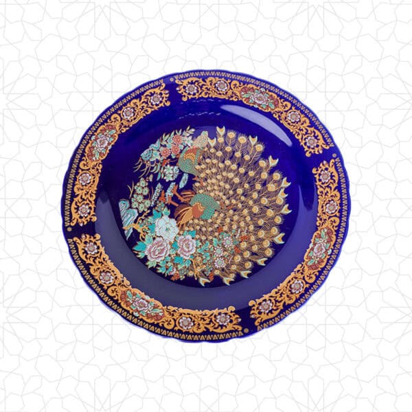 Elegant Taous Blue Plate - 45cm Decorative Dining Piece