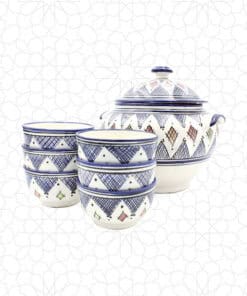 Elegant Ceramic Soup Set for Cozy Dinners and Gatherings