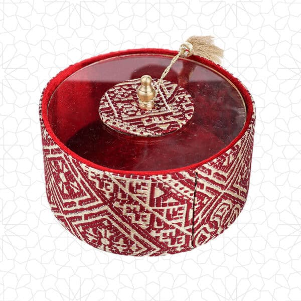 Dark Red Decorative Nuts Display Set for Home or Event Decor - Image 5