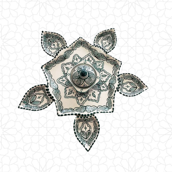 Ceramic Fera9a Nejma Green - Elegant Home Decor Piece - Image 2