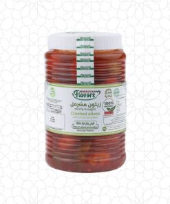 Moroccan Crushed Olives With Harissa & Greens